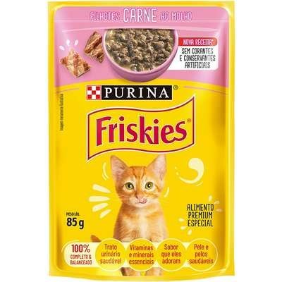 SACHE FRISKIES FILHOTE CARNE AO MOLHO 85 G