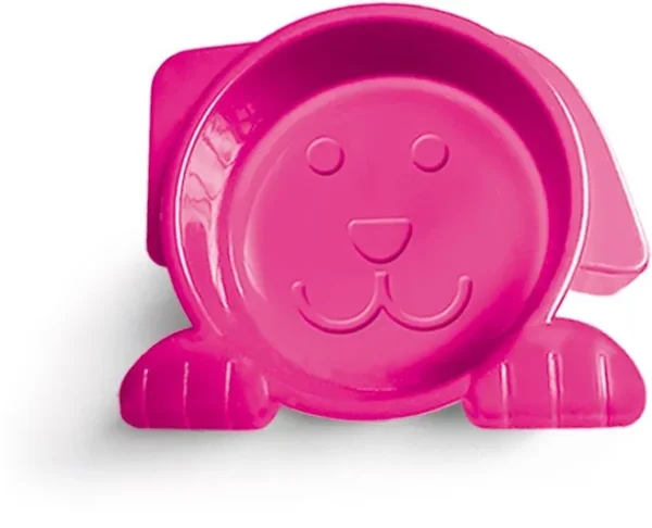 COMEDOURO FACE DOG ROSA