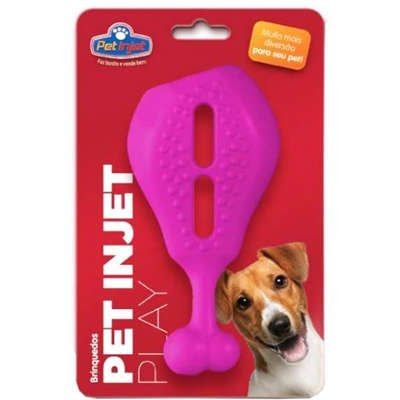 Brinquedo Pet Play Coxa de Frango Rosa