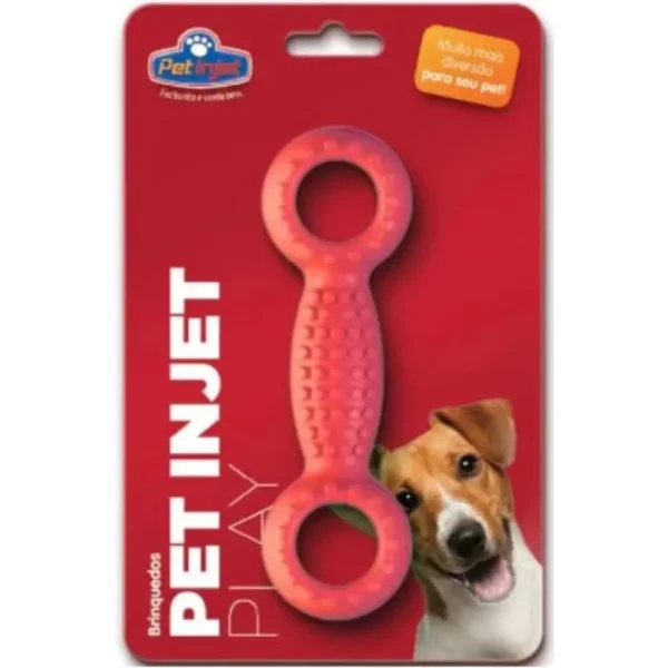 Brinquedo Pet Play Halteres Vermelho