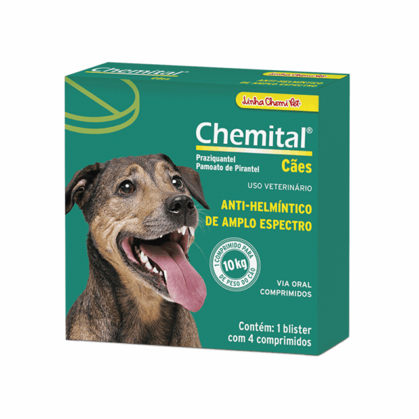 Chemital Anti-helmíntico para Cães 4 comprimidos