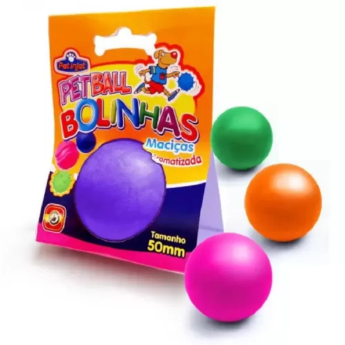 Brinquedo Bola Petball Maciça Pequena Lisa - 50Mm