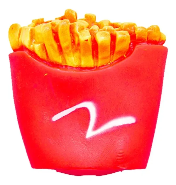 Batata Frita Brinquedo Para Pet Diversão E Estimulação 8cm