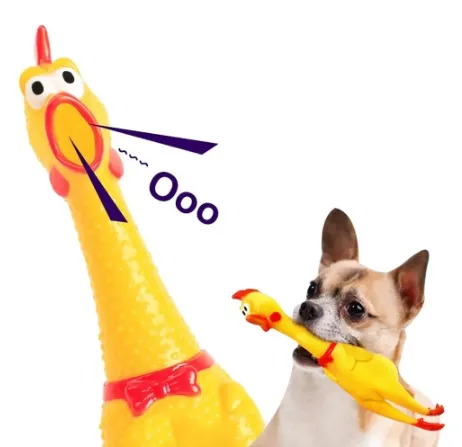 Brinquedo para Cachorro Tex Toys Frango Sonoro Roc Roc 28 CM