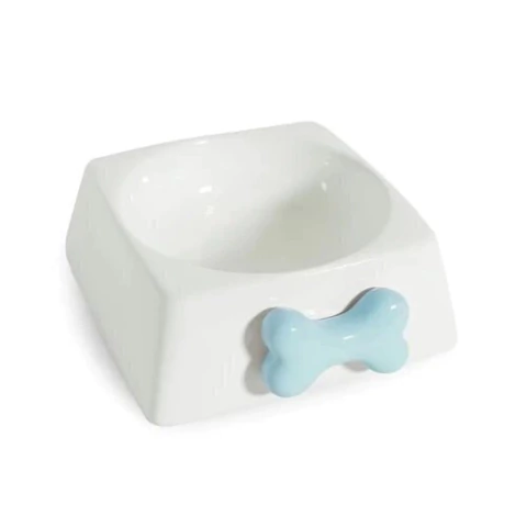 Comedouro de Porcelana Cão Azul 300ml