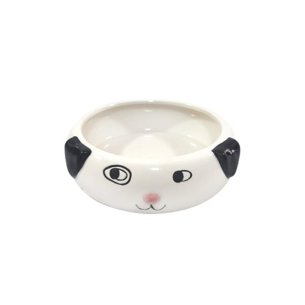 Comedouro Cães The Pets Porcelana Branco/Preto