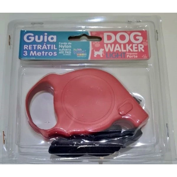 Guia Retrátil 7kg Dog Walker Light