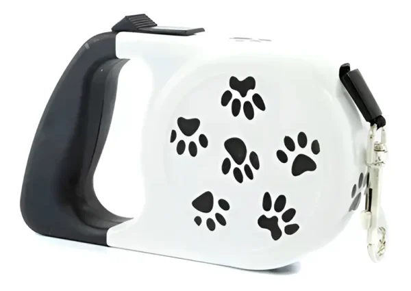 Coleira Guia Retrátil Fita Plus 3m 25kg Para Cães