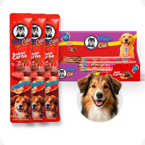 Petisco Cachorro Chupscão Patê Cream Carne