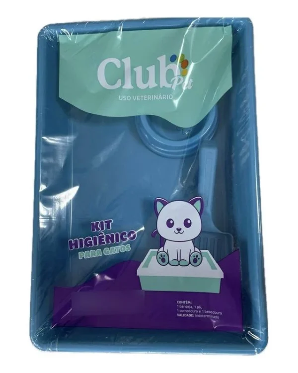 Caixa de Areia Aberta Média para Gatos Kit Higiénico Club Pet