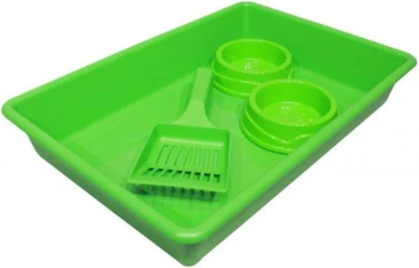 Caixa de Areia Aberta Média para Gatos Kit Higiénico Club Pet