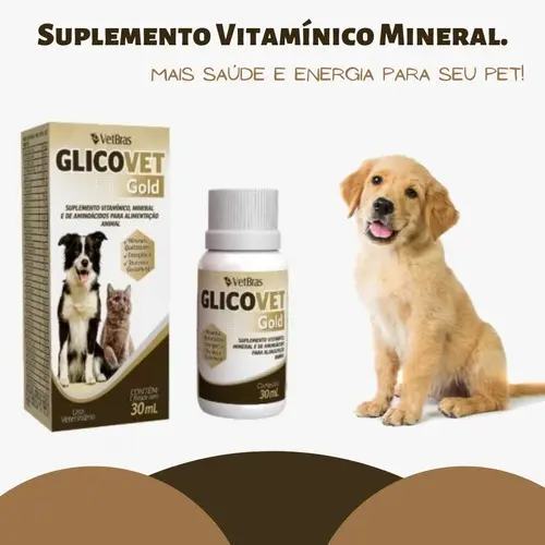 Alternative view of Glicovet Gold 30ml Suplemento Vitamínico