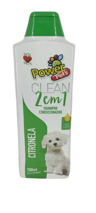 Shampoo e Condicionador Power Pets 700ml Citronela