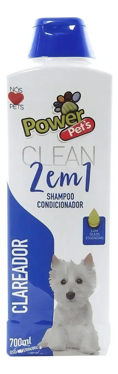 Shampoo E Condicionador Para Cachorros E Gatos 700ml Fragrância Clareador Tom De Pelagem Recomendado Claro E Escuro