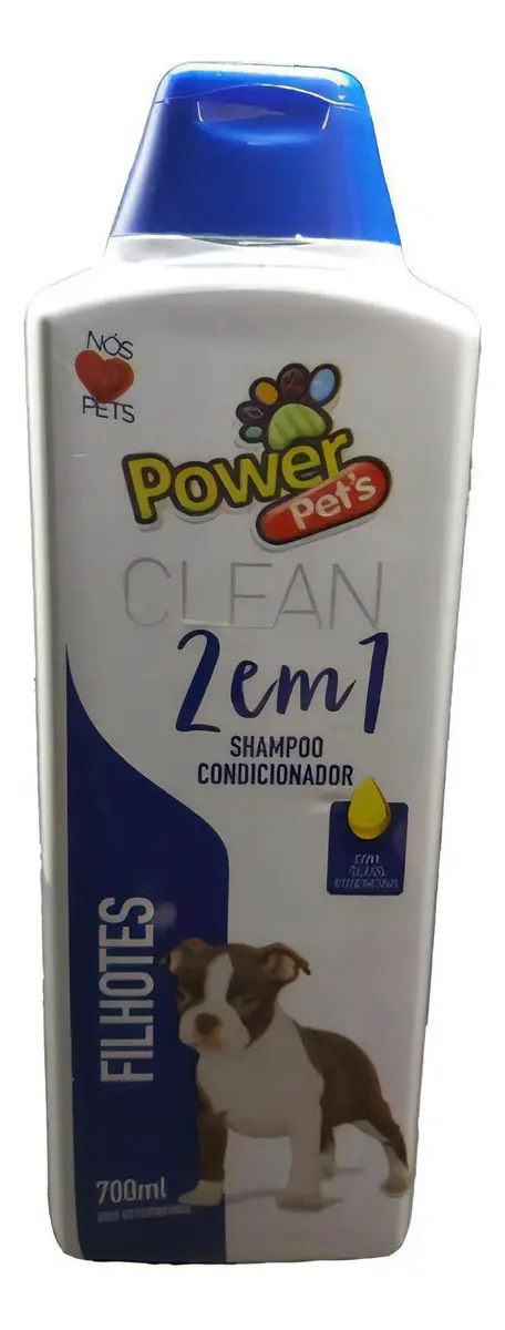 Shampoo Para Cachorro Power Pets 2x1 Filhotes 700ml