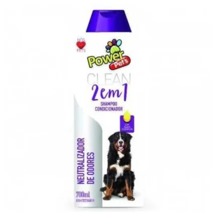 Shampoo 2 em 1 Power Pets Neutralizador de Odor para Cães 700 ml
