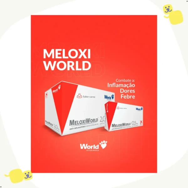Alternative view of Meloxiworld Anti-inflamatório 0,5mg C/10 Comprimidos World
