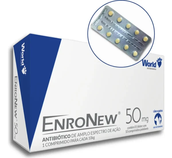 Alternative view of Enronew 50mg Cães e Gatos C/10 Comprimidos - World