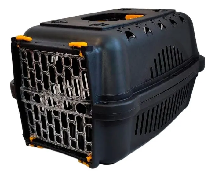 Caixa De Transporte Durapets N2 Black P/ Cães/gatos