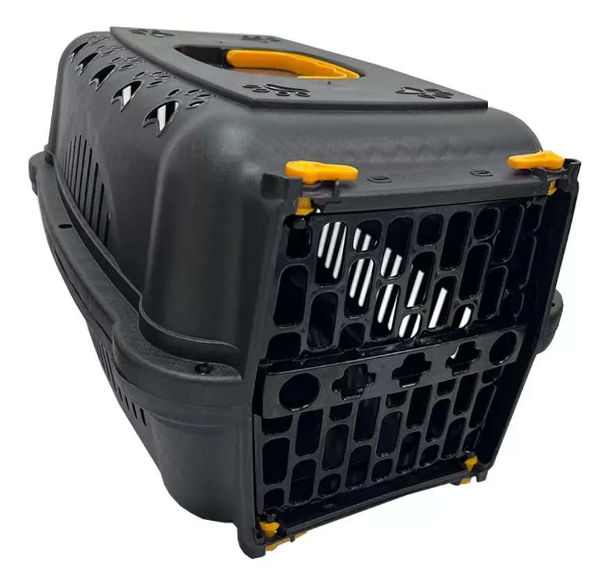Caixa De Transporte Durapets N2 Black P/ Cães/gatos - Imagem 2