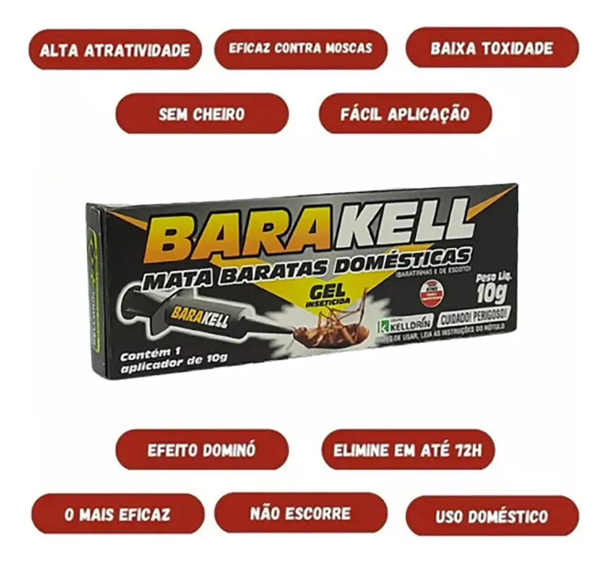 Mata Baratas Barakell Gel Baratinha - Imagem 3
