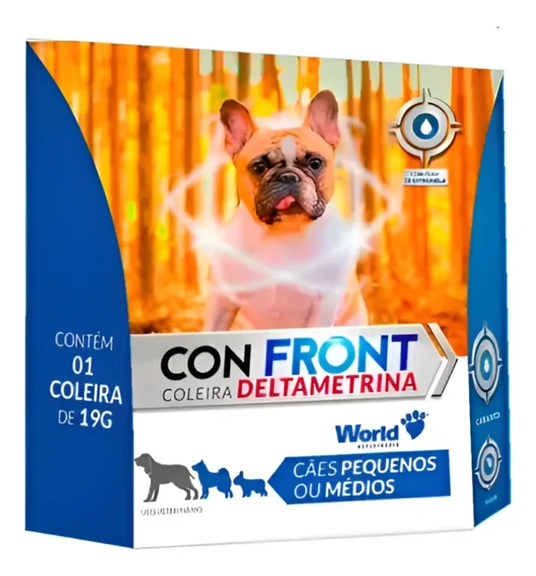 Coleira Confront Deltametrina World Veterinária - 19g