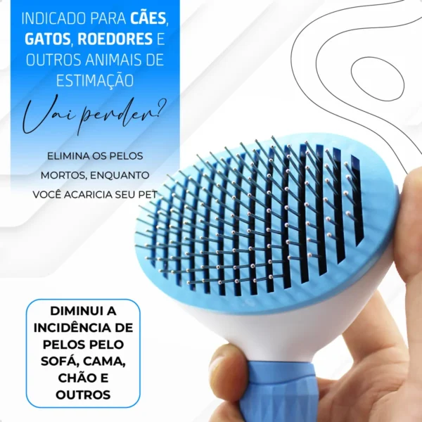 Alternative view of Escova Removedora De Pelos ,   Rasqueadeira Cor Azul