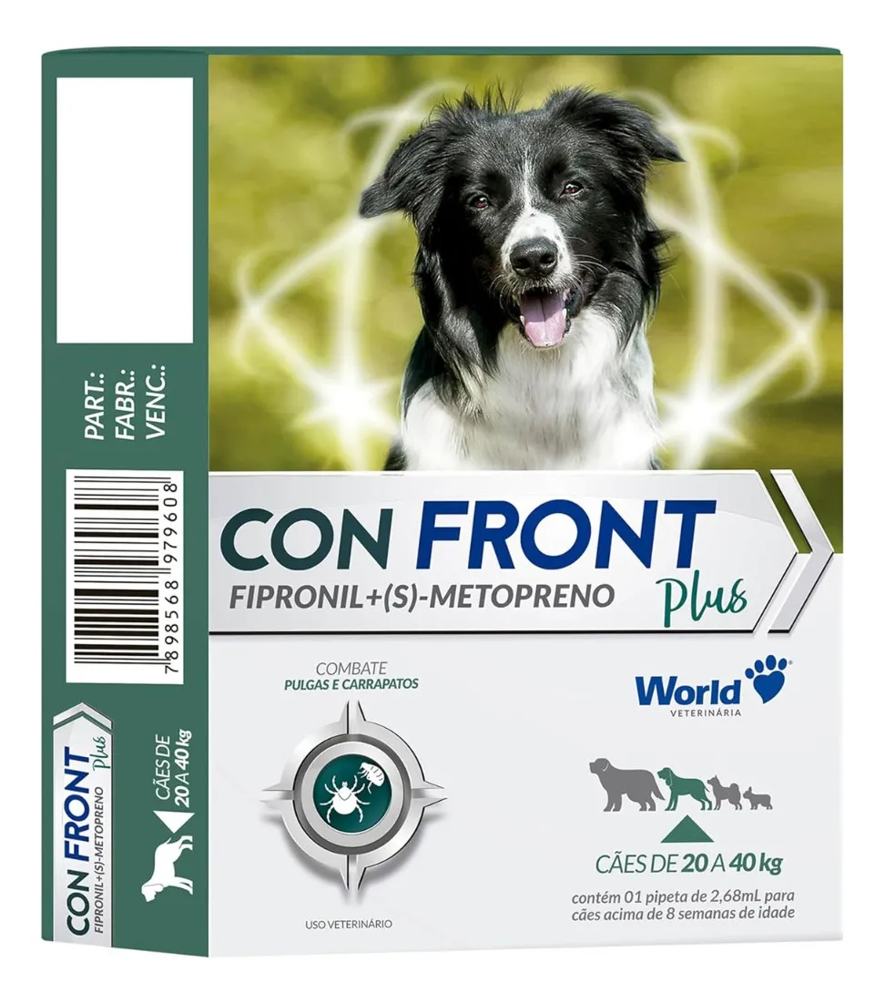 Remédio Para Carrapato Confront 2,68ml 20-40kg