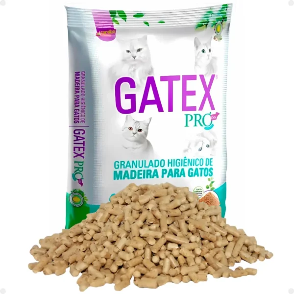 Granulado Higiênico De Madeira Para Gatos Premium 2KG