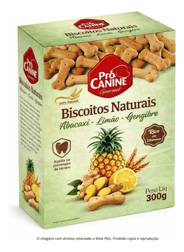 Petisco Biscoito Natural Prócanine Para Cães 300g