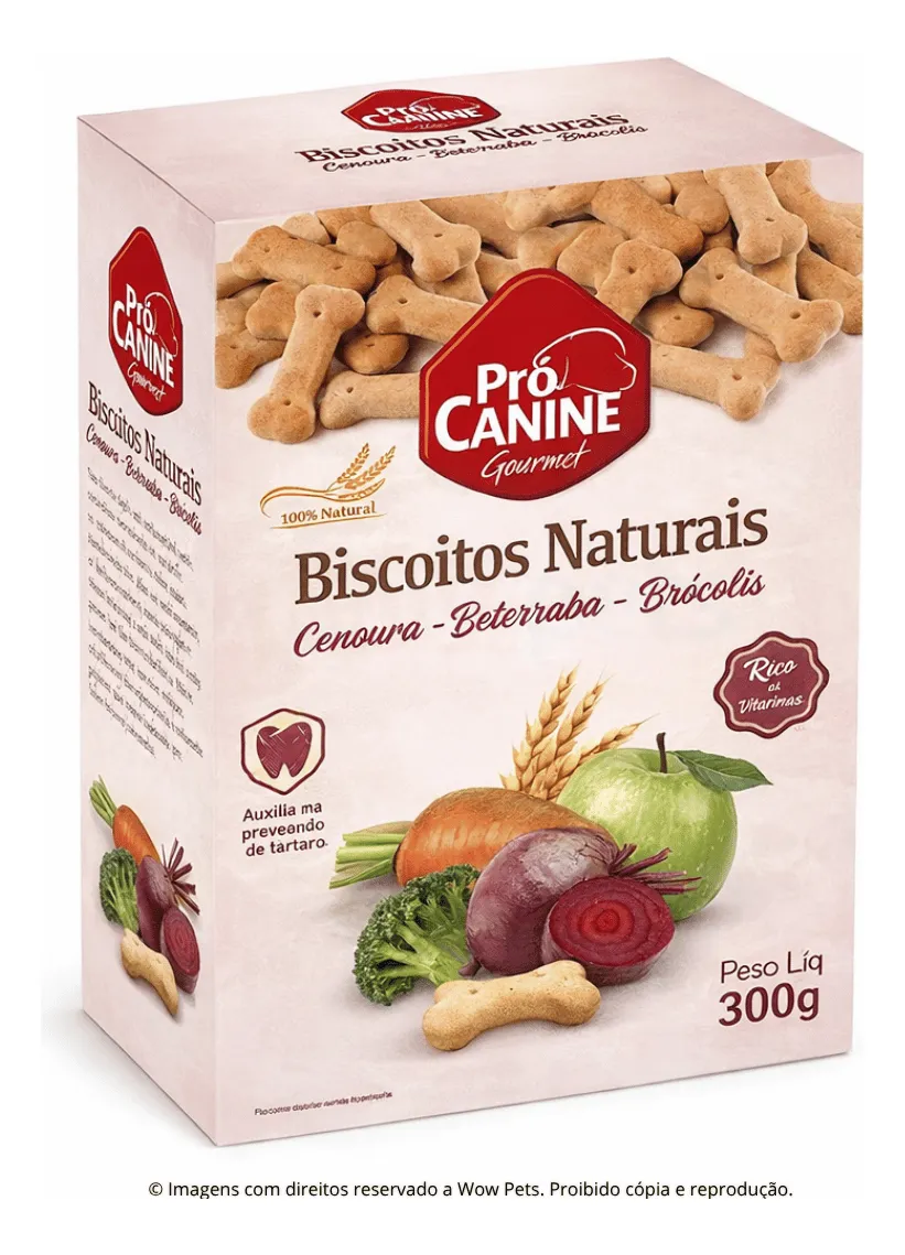 Petisco Biscoito Natural Prócanine Para Cães 300g