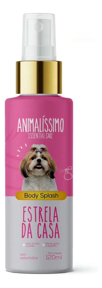 Perfume Cães Body Splash Estrela Da Casa Animalísismo 100ml
