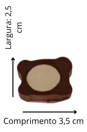 Alternative view of Petisco Flex Para Cachorro  Osso Chocolate UNIDADE