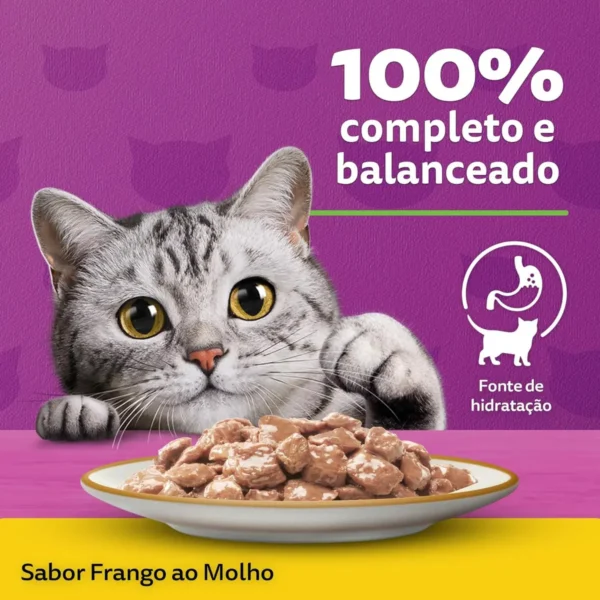 Alternative view of Ração Úmida para Gato Adulto Sabor Frango Whiskas