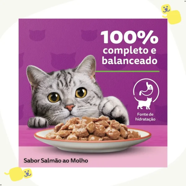 Alternative view of Alimento Úmido Whiskas Gato Adulto Salmão 85 G