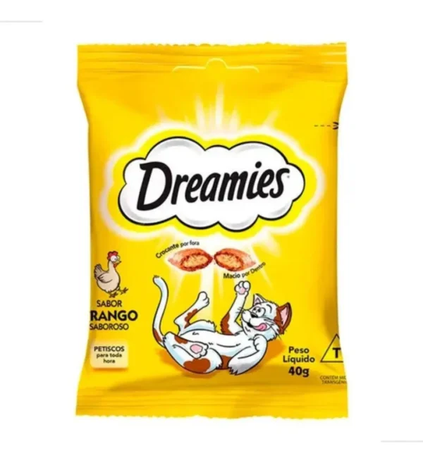 Petisco Dreamies FRANGO  Para Gatos Adultos 40G