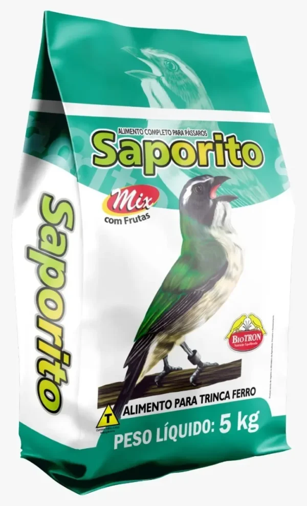 Saporito Mix Com Frutas - 5 Kg Biotron - Indicado para Trinca-Ferro e Pixarro