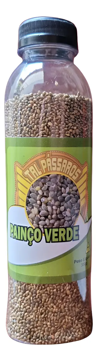 Painço Premium Verde 350g Tal Pássaros Garrafa