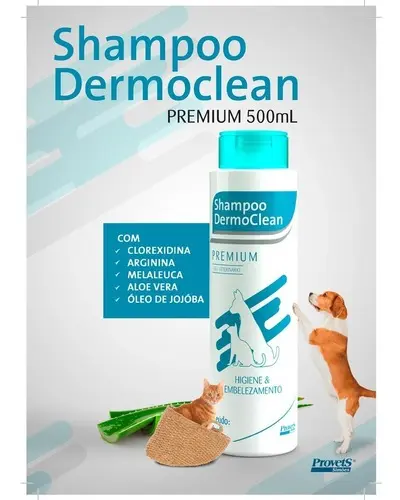 Shampoo Dermoclean Cães e Gatos 500ml - Imagem 2