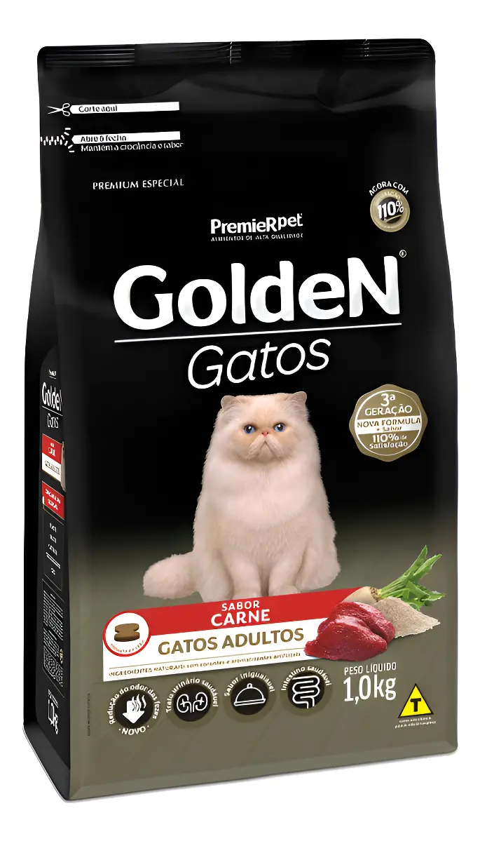 GOLDEN GATO ADULTO CARNE 1KG