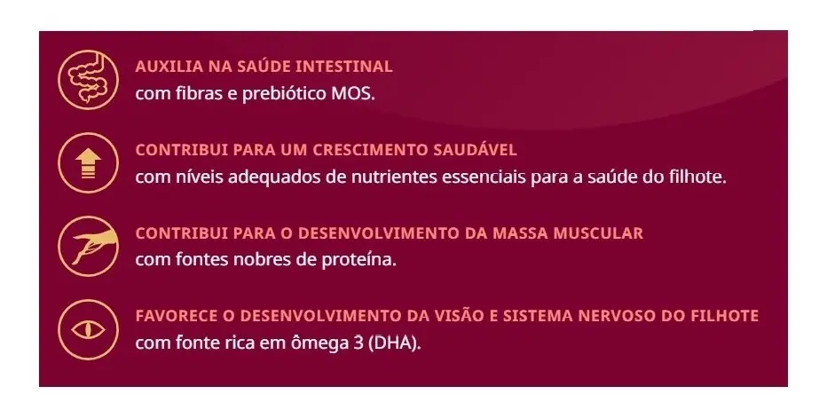 Ração Seca Gran Plus Menu Seca Filhote Cão Sabor Carne e Arroz 15kg - Imagem 2